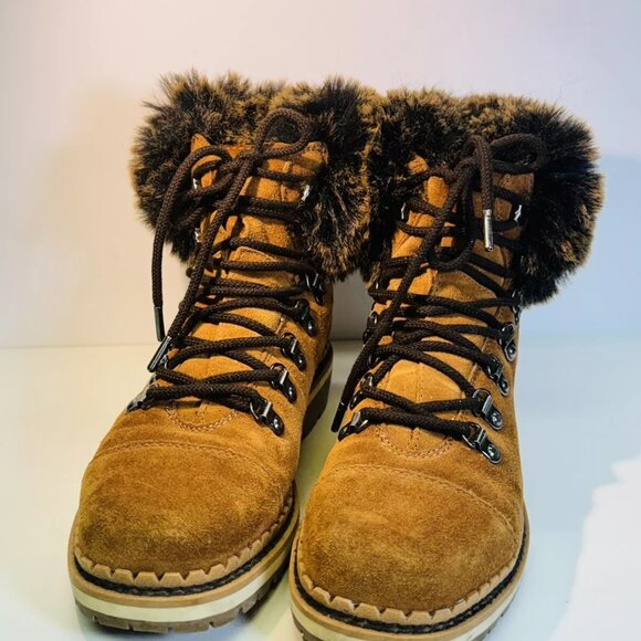 Sam Edelman Boots Women's 6M Bowen Brown Suede Leather Fall Winter Shoes - Picture 3 of 7